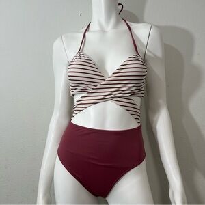 Victoria's Secret Pink Swim One Piece Bathing Suit Swimsuit Sz S